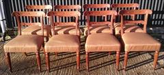 8 plus one free spare Regency Oak wonderful  dining chairs 33½h 20w 20d 18hs _1.JPG